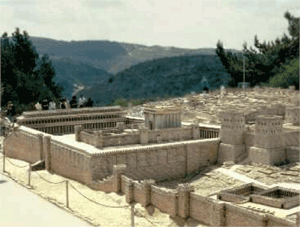 Jerusalem Temple Model-showing porticoes