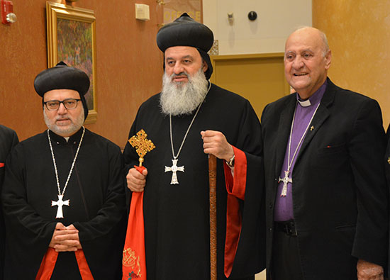 HH Ignatius Aphrem II, Patriarch of Antioch and All the East, Supreme Head of the Universal Syriac Orthodox Church at the Retirement Banquet of Very Rev. Fr. Edward Hanna of St. Peter and St. Paul's Syriac Orthodox Church, Southfield, MI