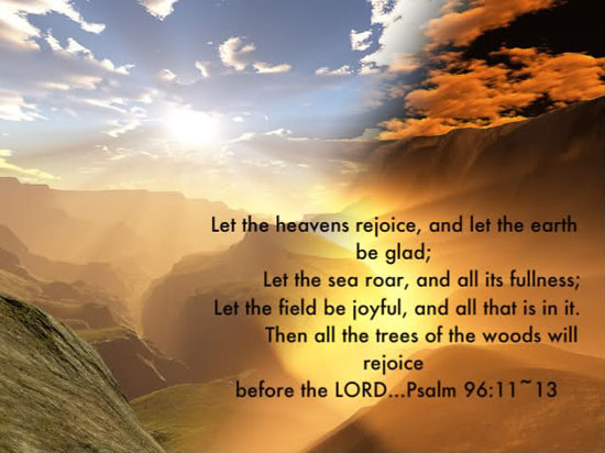 Psalm 96:11-13