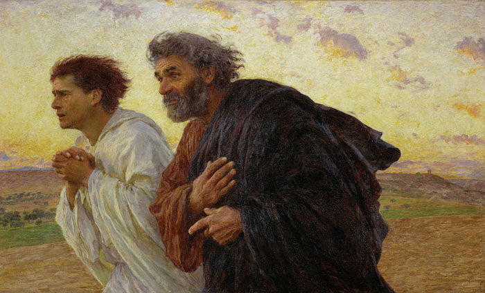 The Disciples Running to the Sepulcher by Eugene Burnand, 1898