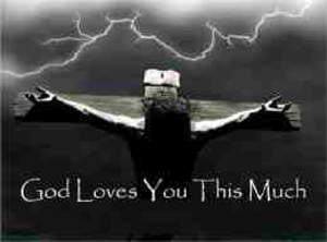 cross-God loves you this much!
