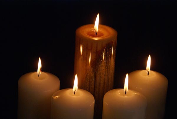 Advent week 4 - 5 candles