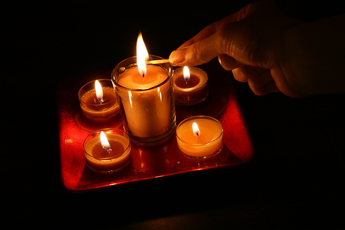 Lighting the Advent Candles