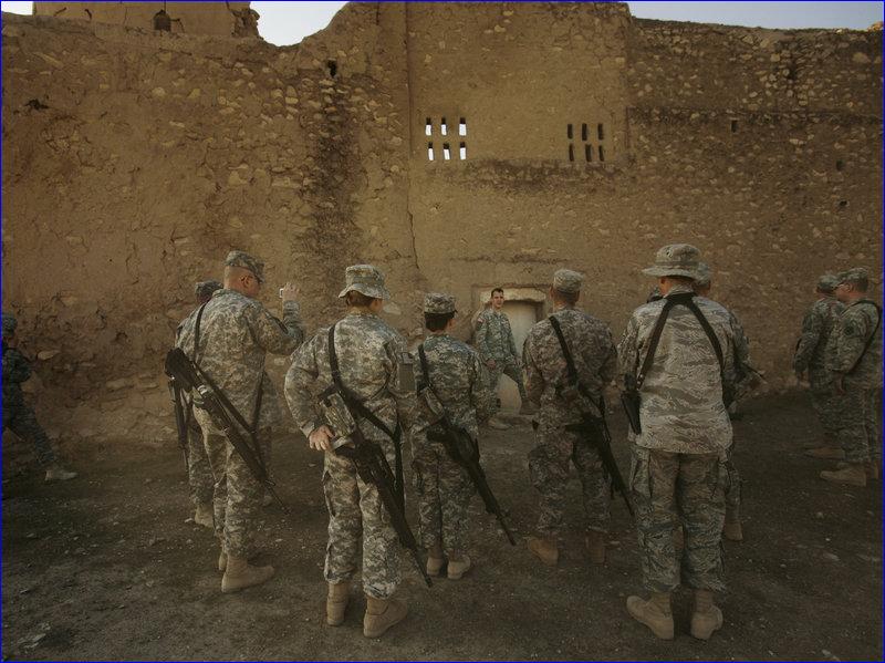 US Soldiers touring the monastery on Nov 7 2008