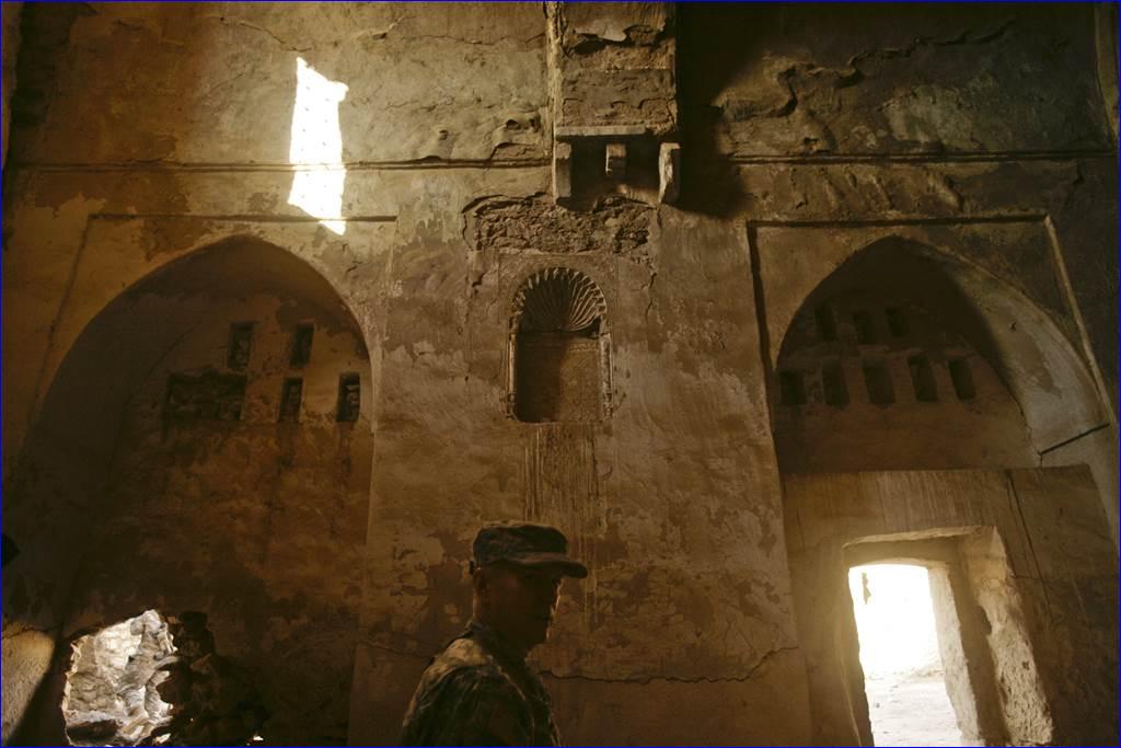 US Soldiers tour St. Elijah's monastery, Mosul, Iraq in 2008