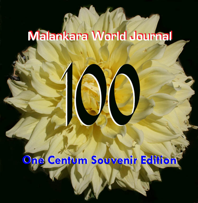 Malankara World Journal Cover-Issue 100