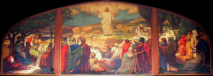 Sermon on the Mount - Painting by Hanley Parker